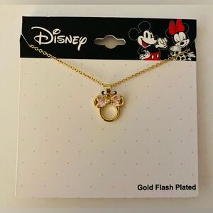 👛5/$50 Disneys Minnie Mouse Cubic Zirconia Pendant Necklace